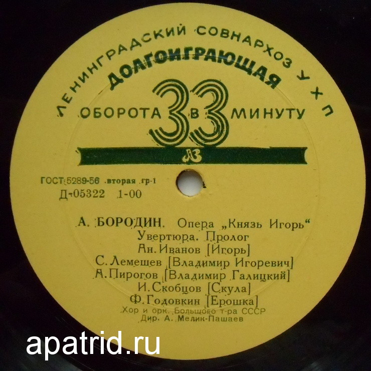 А. Бородин (1833–1887). Опера "Князь Игорь"