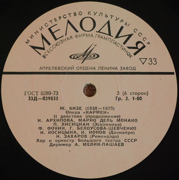 Ж. БИЗЕ (1838–1875) «Кармен», опера в 4-х действиях