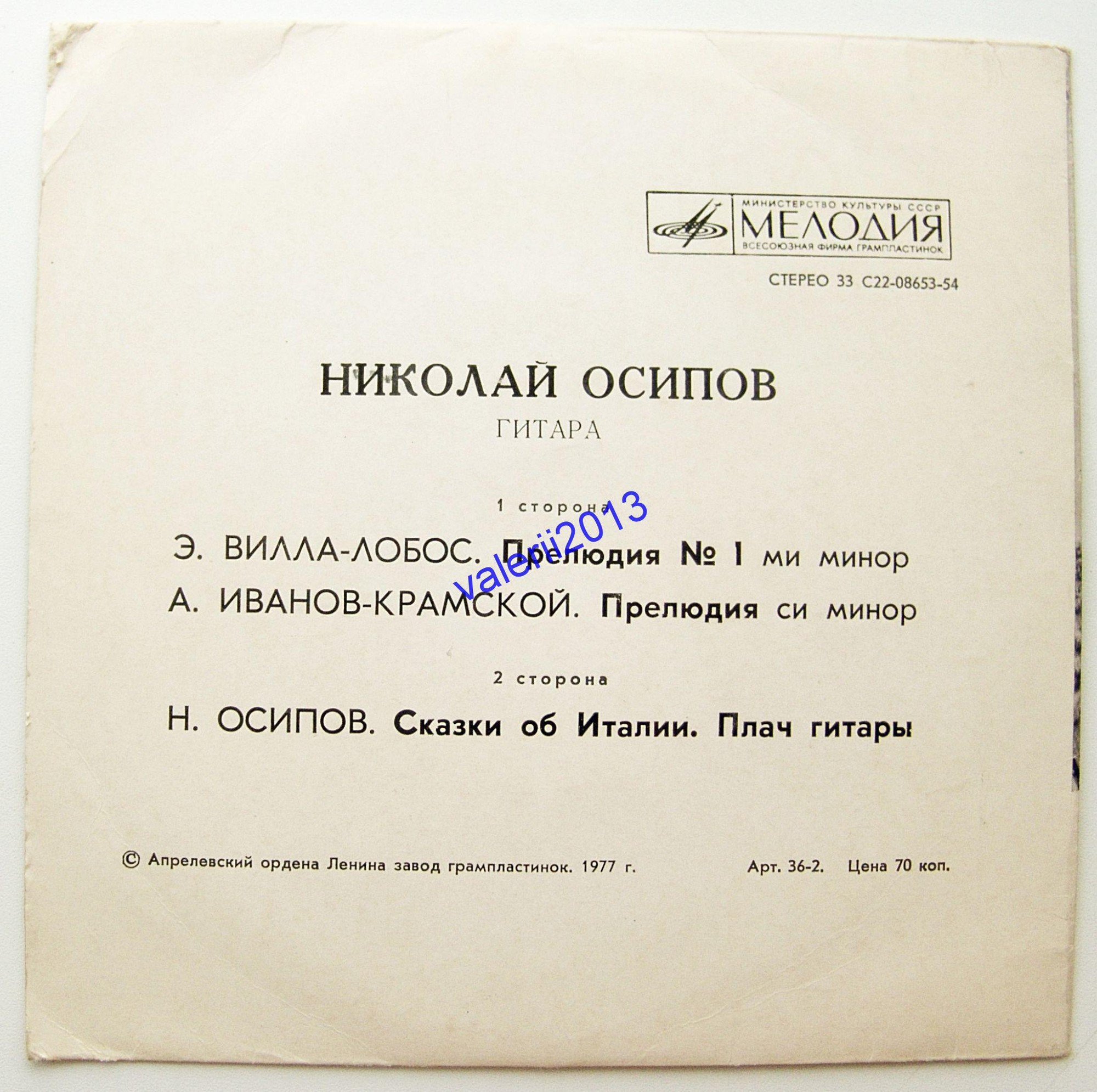 Николай ОСИПОВ (гитара).