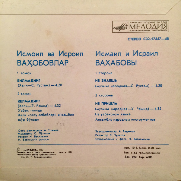 Исмаил и Исраил ВАХАБОВЫ