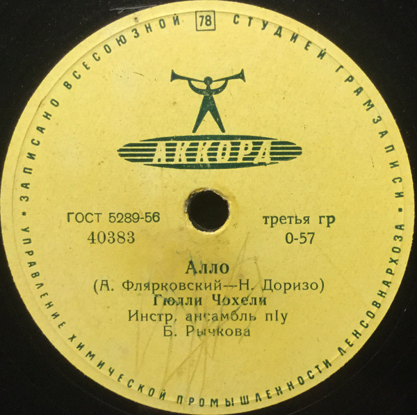 Г. ЧОХЕЛИ, инстр. анс. п/у Б. Рычкова