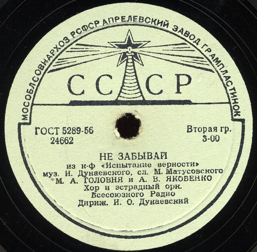 М. А. Головня и А. В. Яковенко - Не забывай // М. Г. Киселев - Пишите нам, подружки