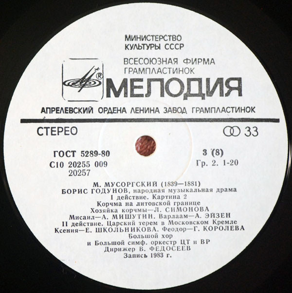 М. МУСОРГСКИЙ (1839-1881): «Борис Годунов», народная музыкальная драма в четырех действиях с прологом