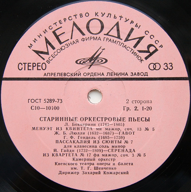 СТАРИННЫЕ ОРКЕСТРОВЫЕ ПЬЕСЫ.