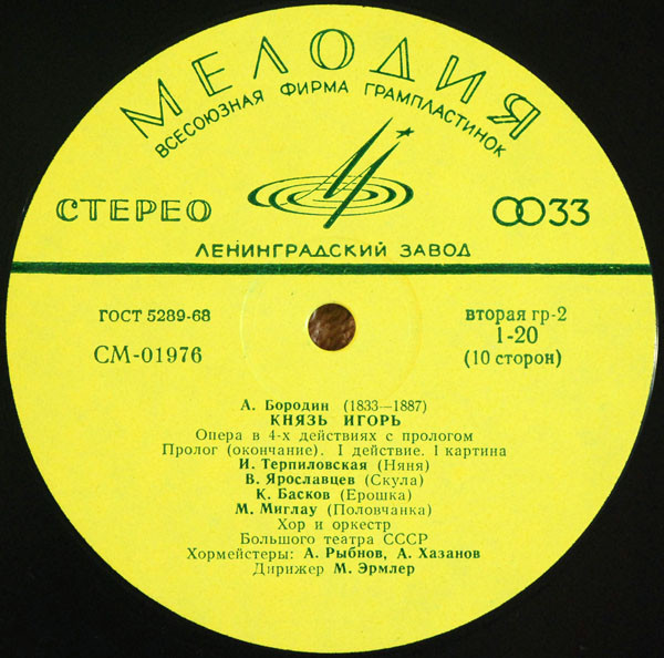 А. Бородин. Опера "Князь Игорь"