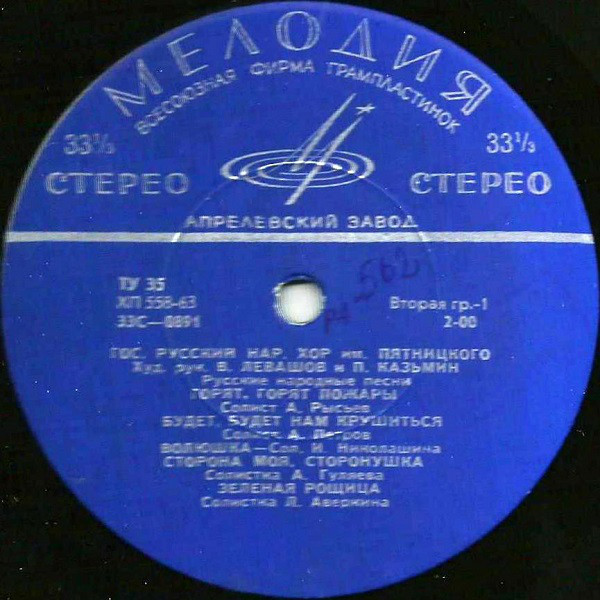 ГОС. АКАДЕМ. РУССКИЙ НАР. ХОР им. ПЯТНИЦКОГО