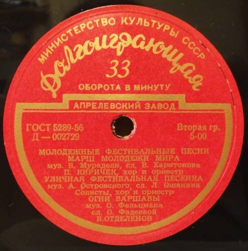 МОЛОДЕЖНЫЕ ФЕСТИВАЛЬНЫЕ ПЕСНИ