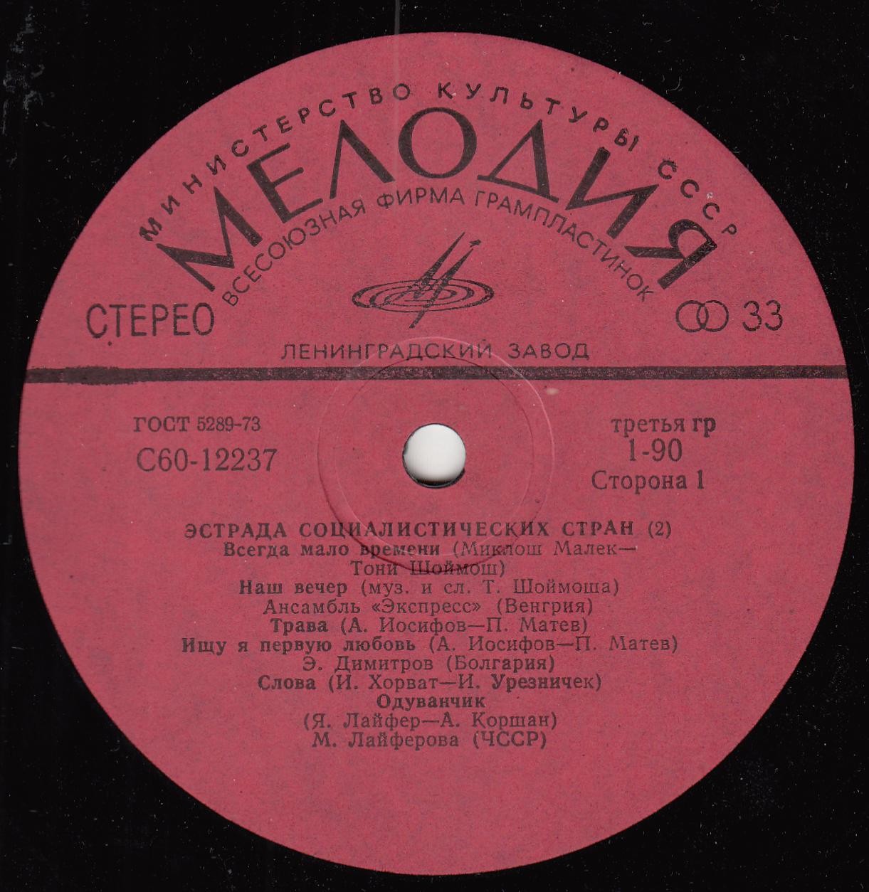 Эстрада социалистических стран (2)