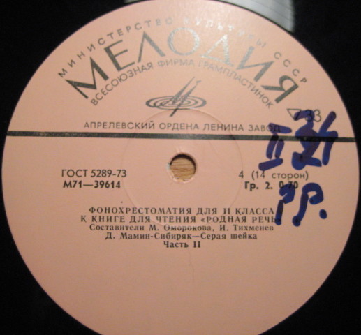 ФОНОХРЕСТОМАТИЯ для II класса к книге для чтения «Родная речь» (2/7)