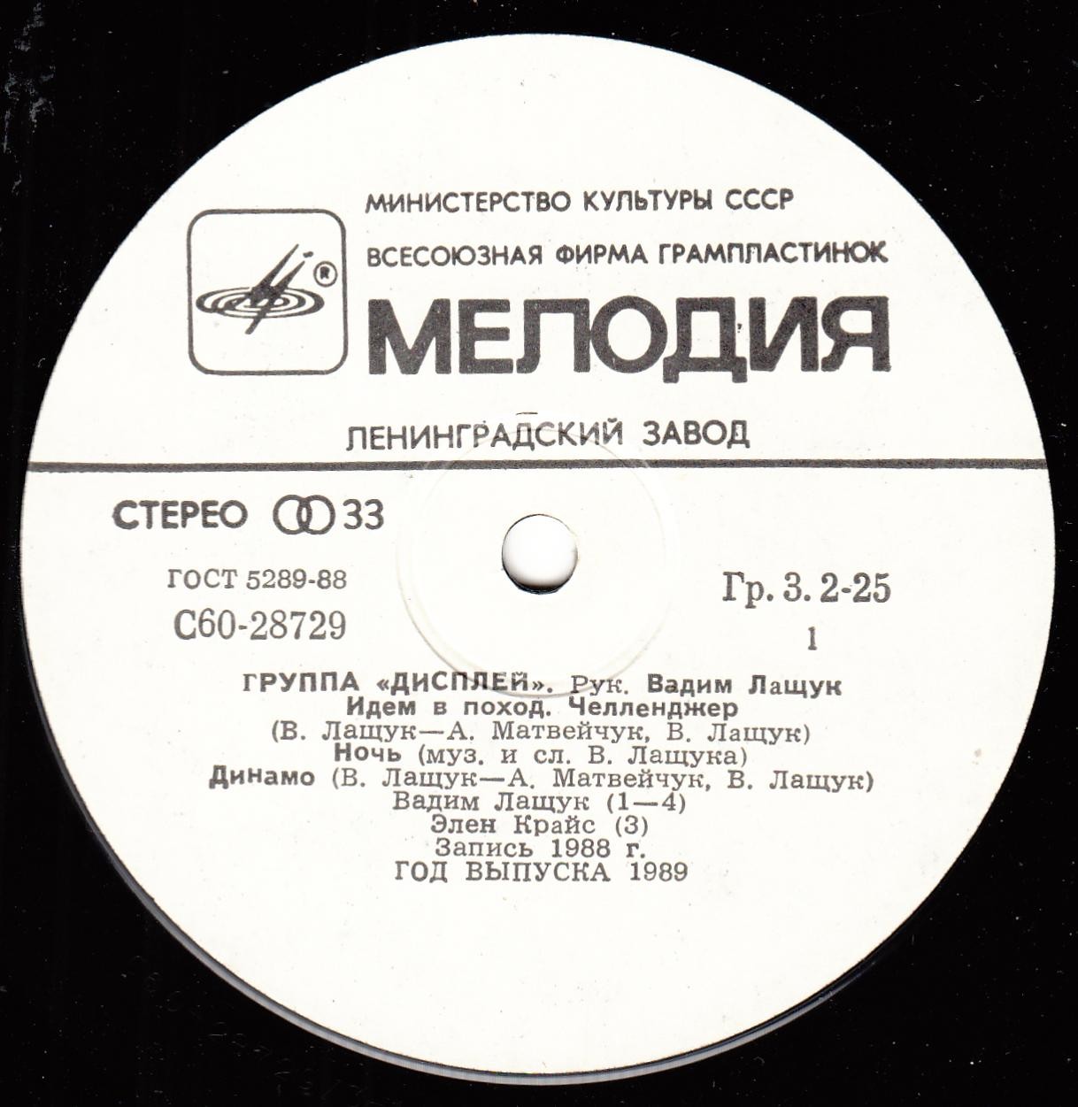 Группа «Дисплей»
