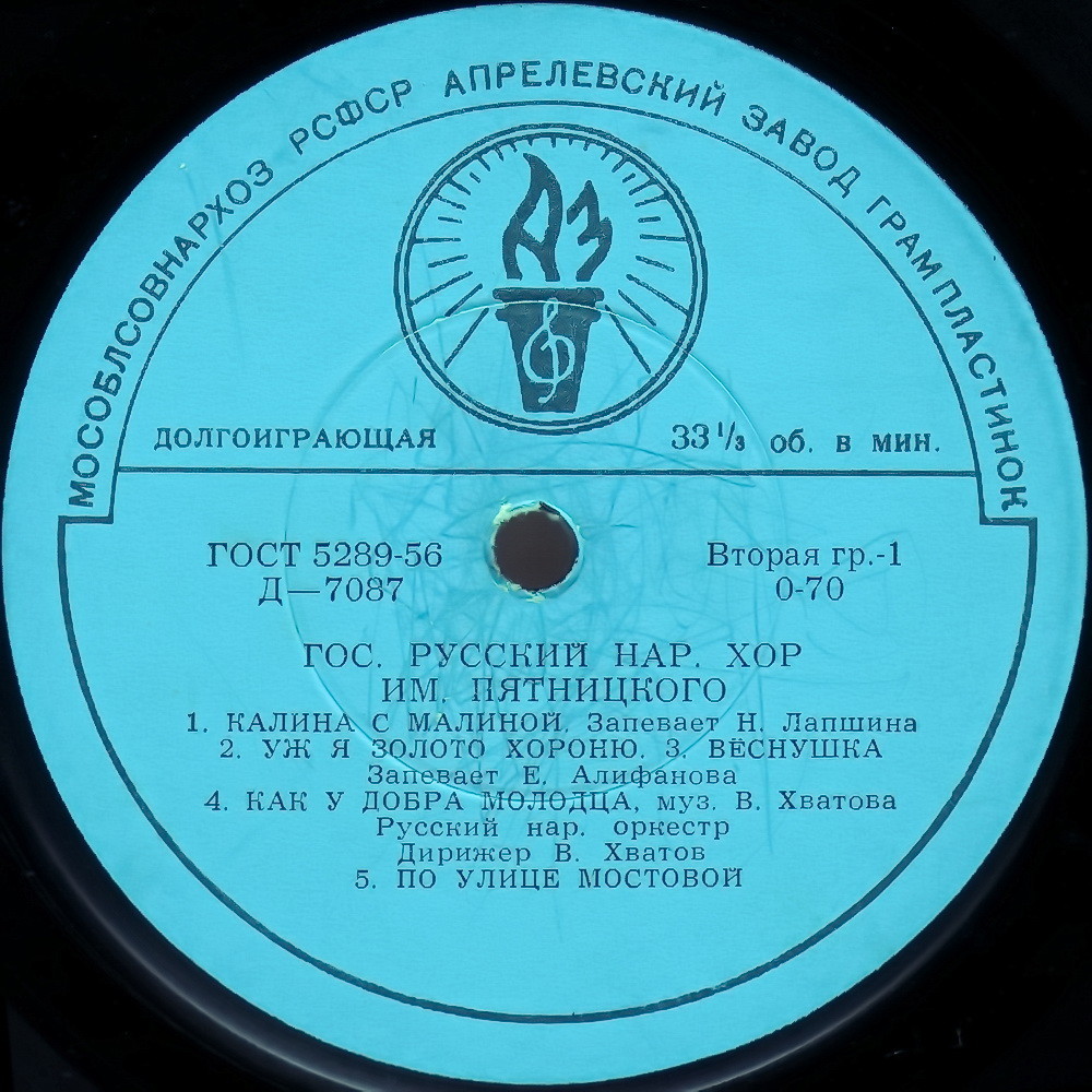 ГОС. АКАДЕМ. РУССКИЙ НАР. ХОР им. ПЯТНИЦКОГО, худ. рук. П. Казьмин и М. Коваль