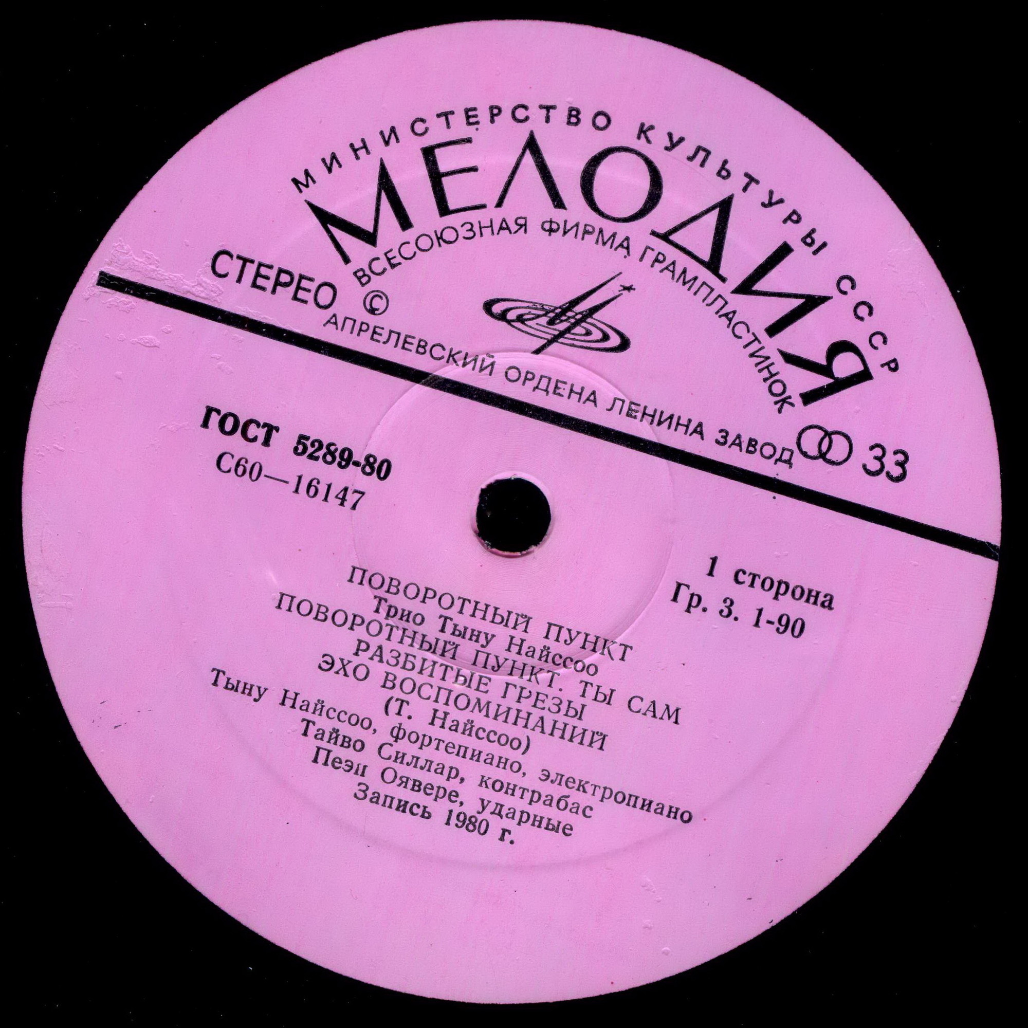 ТРИО ТЫНУ НАЙССОО «Поворотный пункт»