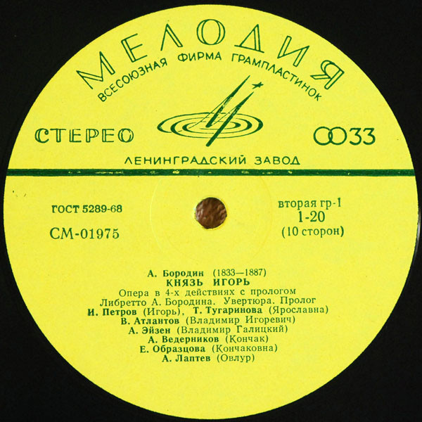 А. Бородин. Опера "Князь Игорь"