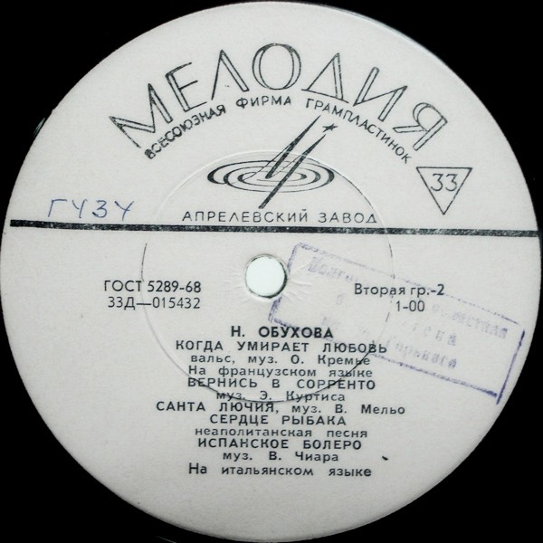 Надежда ОБУХОВА (меццо-сопрано)