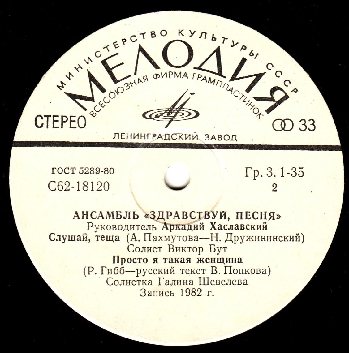 Ансамбль «Здравствуй, песня» — Слушай, теща