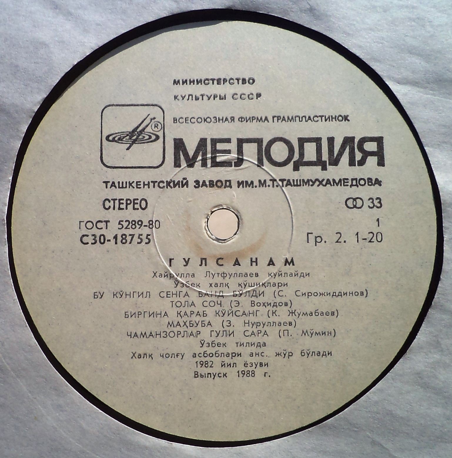 Хайрулла ЛУТФУЛЛАЕВ. «Гулсанам»