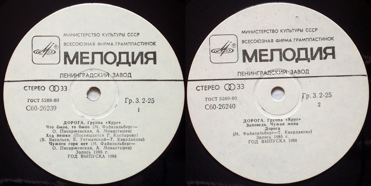 Группа «Круг». Дорога