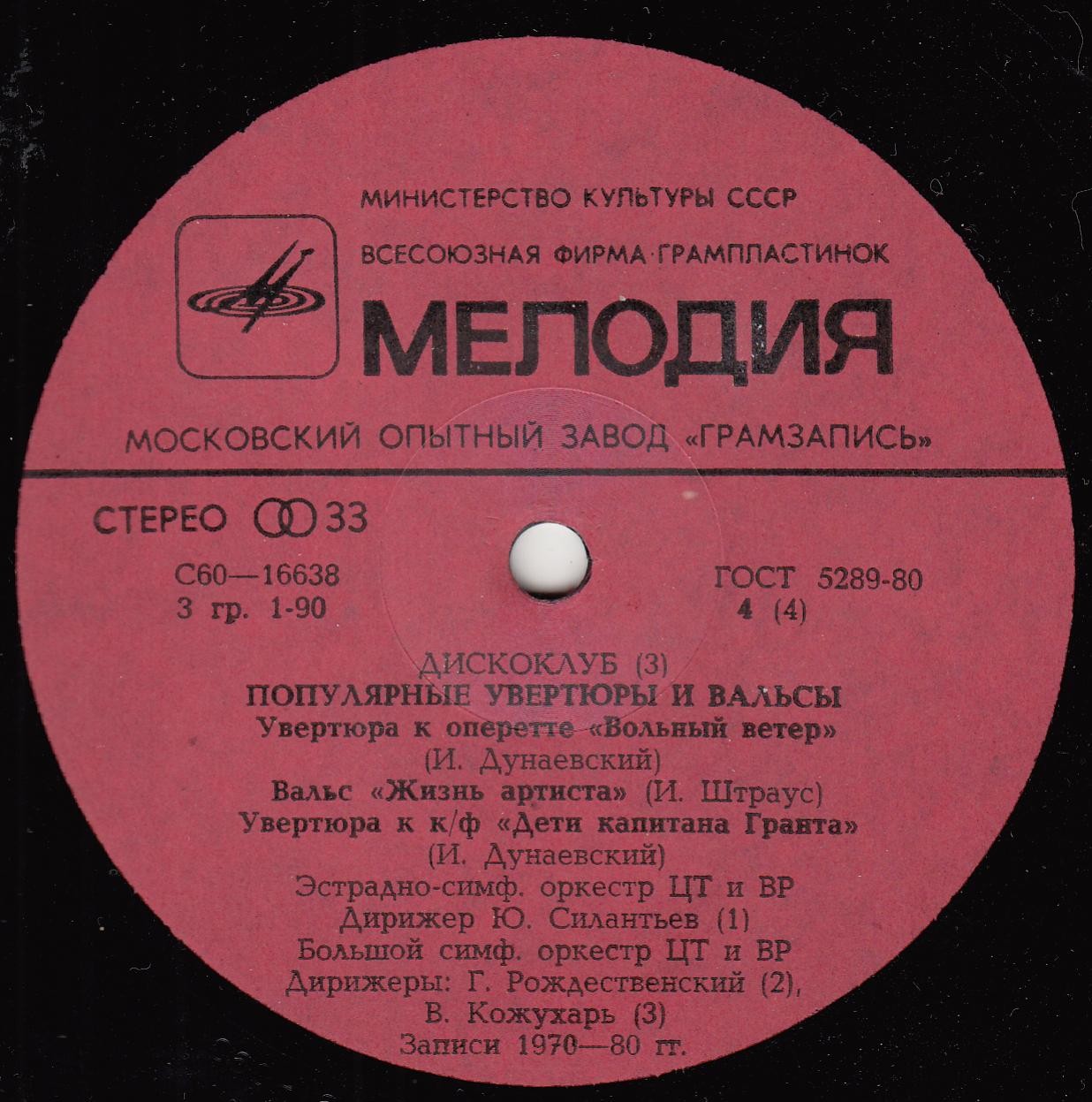 ДИСКОКЛУБ (3). Песни Олега Иванова. Популярные увертюры и вальсы