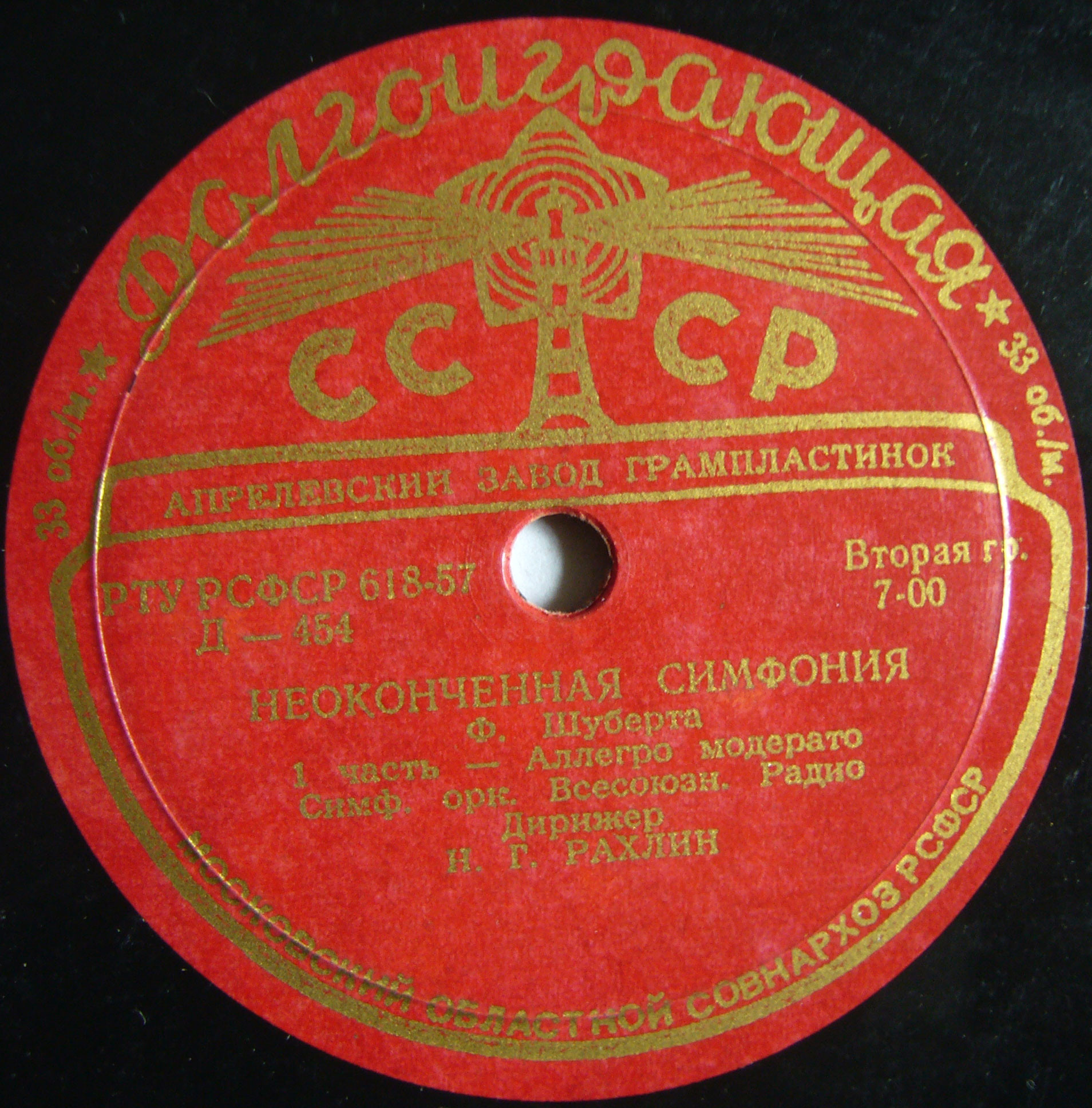Ф. ШУБЕРТ (1797–1828): Неоконченная симфония (Н. Рахлин)