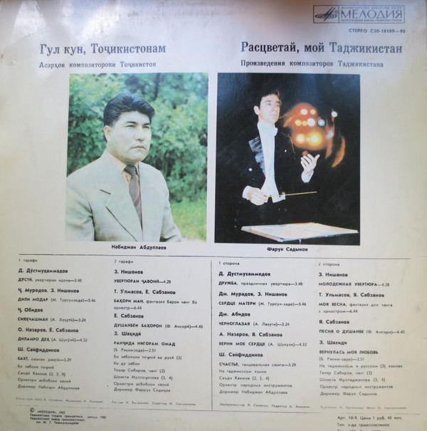 Расцветай, мой Таджикистан