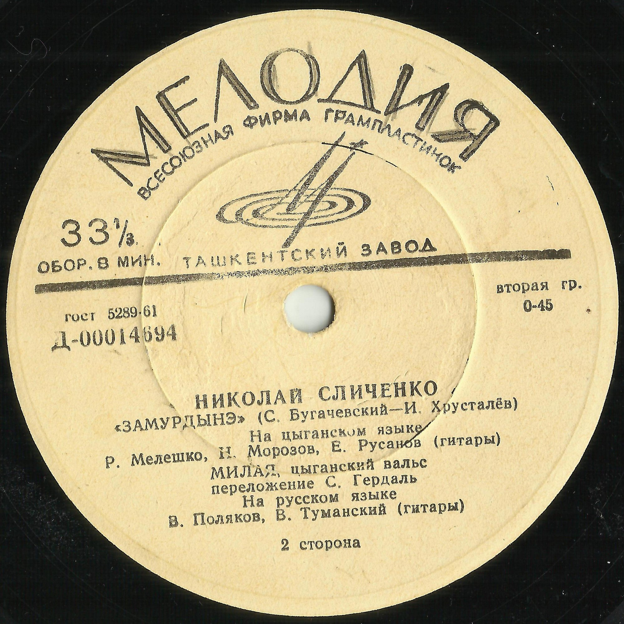 Николай Сличенко. Цыганские песни