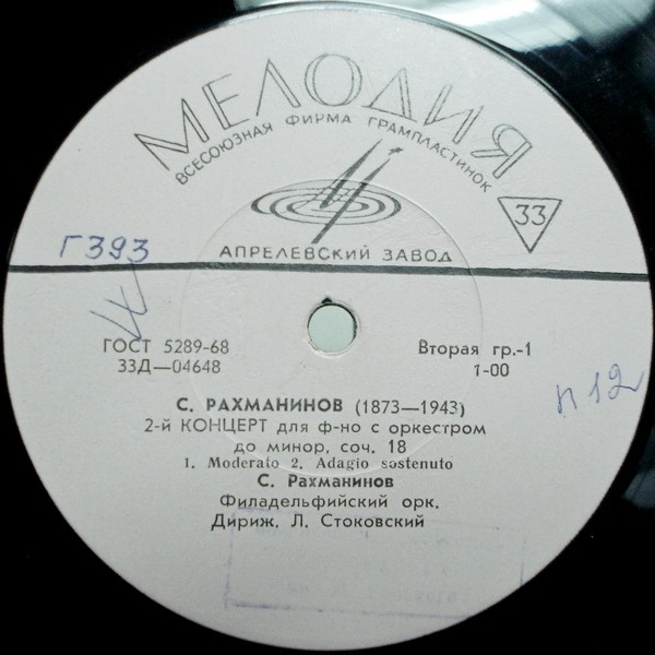 С. РАХМАНИНОВ (1873–1943): 2-й концерт для ф-но с оркестром до минор, соч.18 (С. Рахманинов)