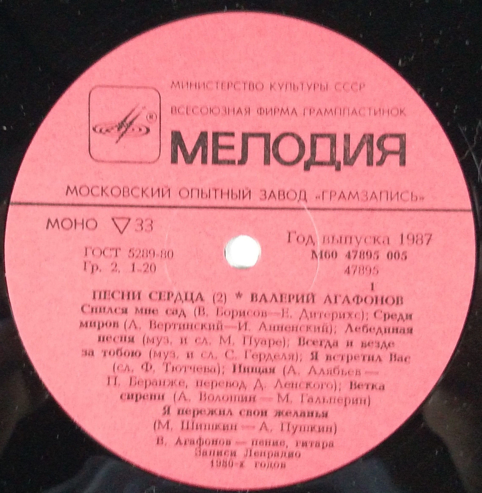 Валерий Агафонов. Песни сердца (2)