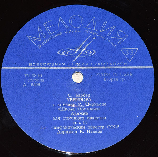 Музыка американских композиторов (Дж. Гершвин, С. Барбер)