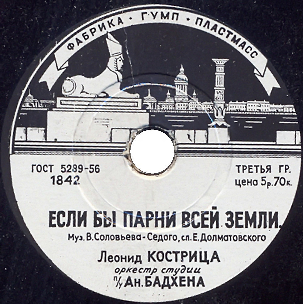 Леонид Кострица — Если бы парни всей земли... / Не тревожься