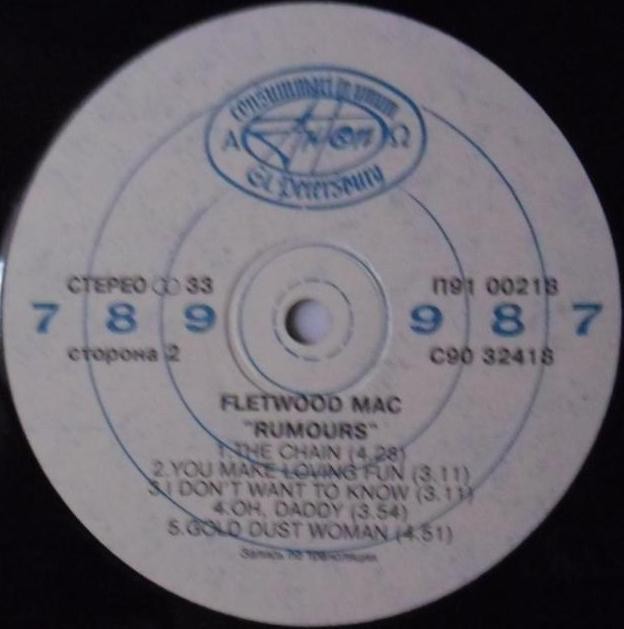 FLEETWOOD MAC. Rumours