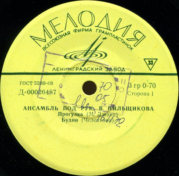 ИНСТРУМЕНТАЛЬНЫЙ АНСАМБЛЬ п/р В. ПИЛЬЩИКОВА
