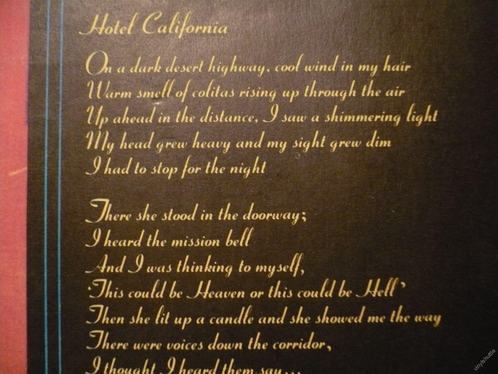 EAGLES. Hotel California