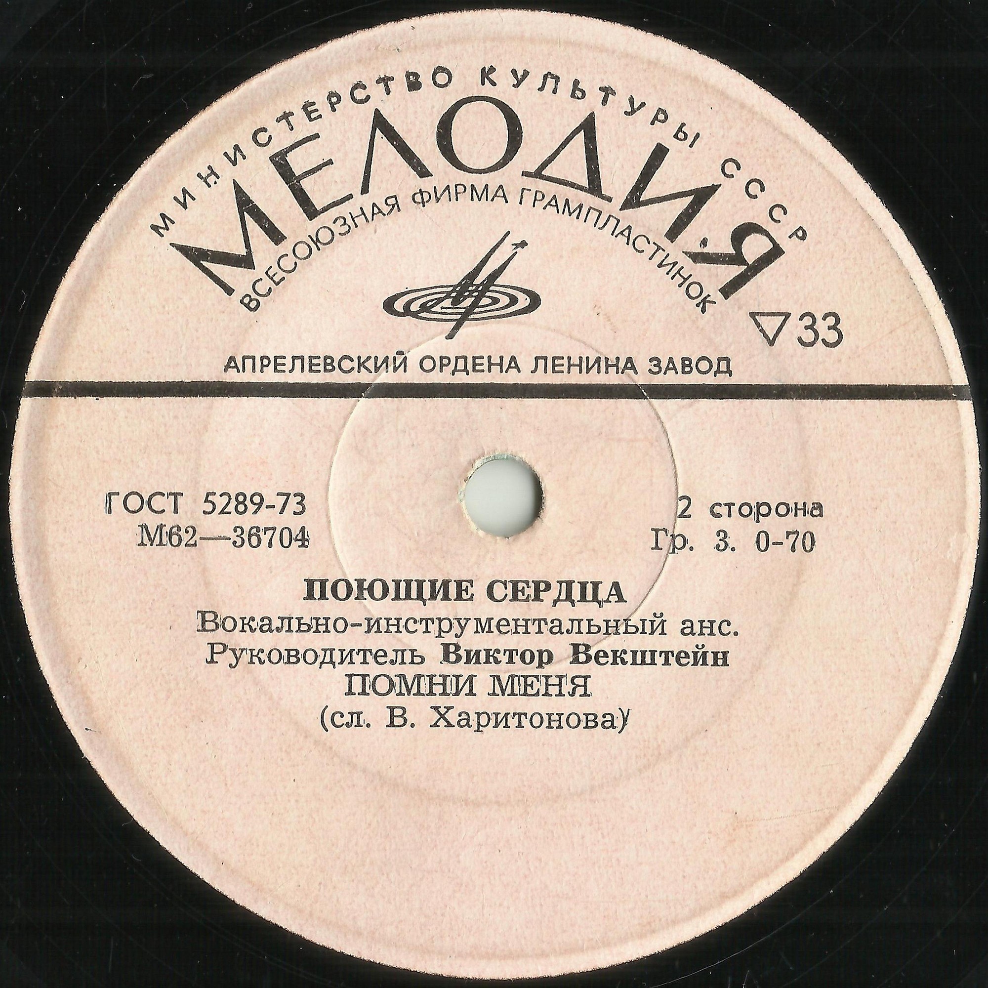 ВИА "ПОЮЩИЕ СЕРДЦА". Песни Анатолия Днепрова