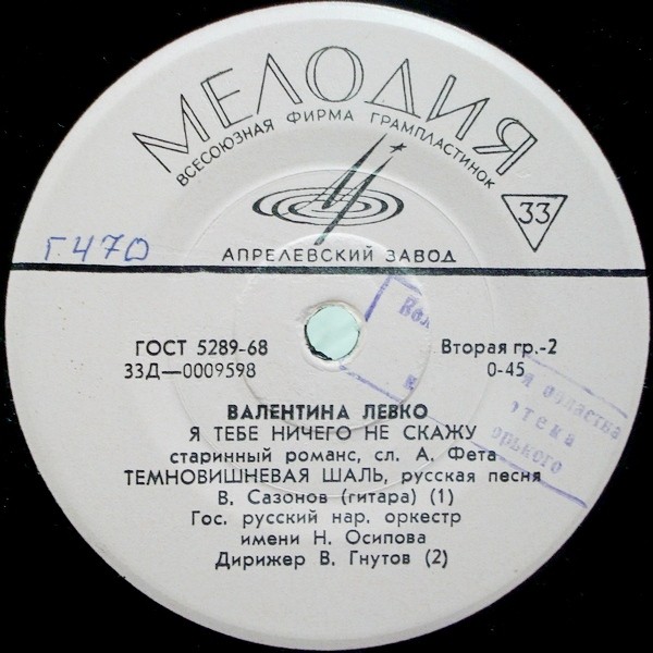 Валентина ЛЕВКО (контральто)
