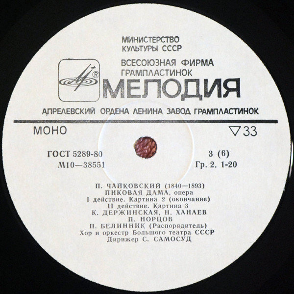 П. ЧАЙКОВСКИЙ. "Пиковая дама", опера в 3 действиях