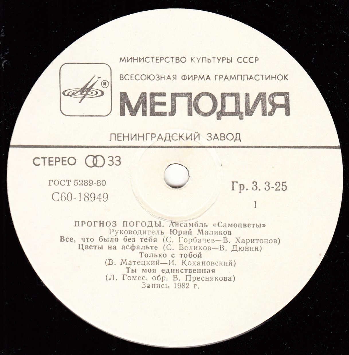 Ансамбль "Самоцветы" - Прогноз погоды