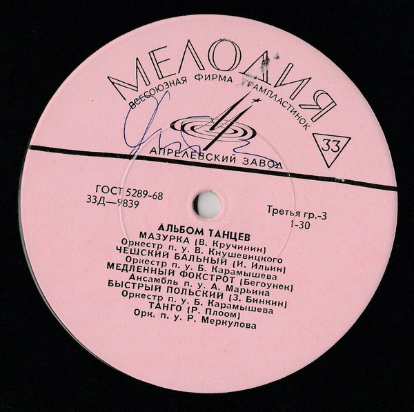 Альбом танцев