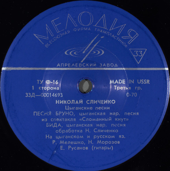 Николай Сличенко. Цыганские песни