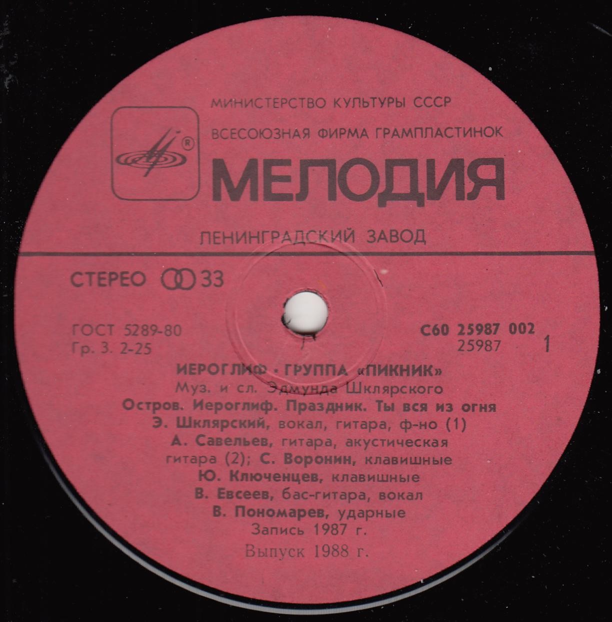 Группа «ПИКНИК». Иероглиф