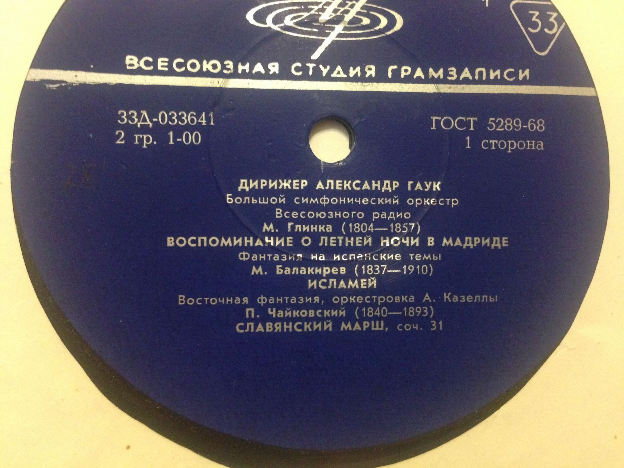Дирижер Александр ГАУК