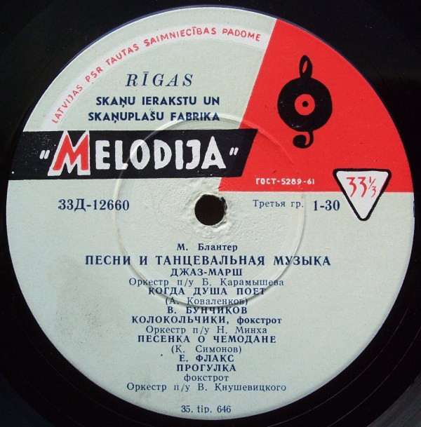 М. БЛАНТЕР (1903) - Песни и танцевальная музыка