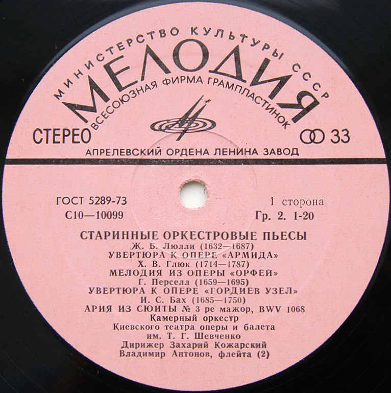 СТАРИННЫЕ ОРКЕСТРОВЫЕ ПЬЕСЫ.