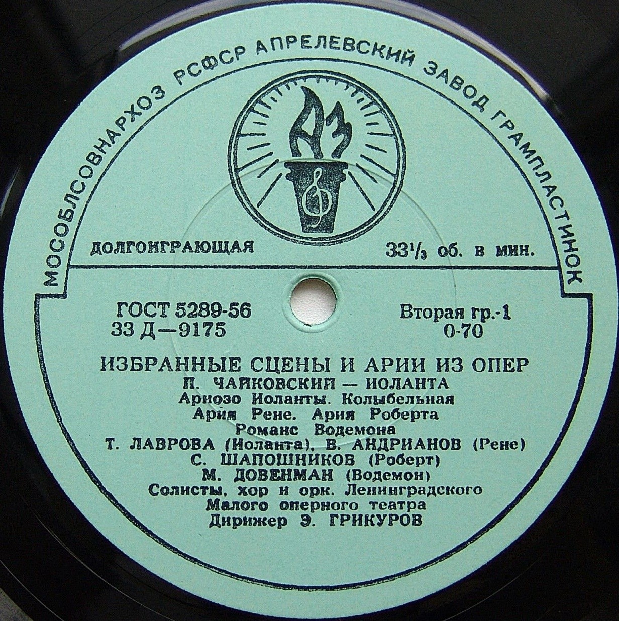 П. Чайковский. Избранные сцены и арии из оперы "Иоланта"