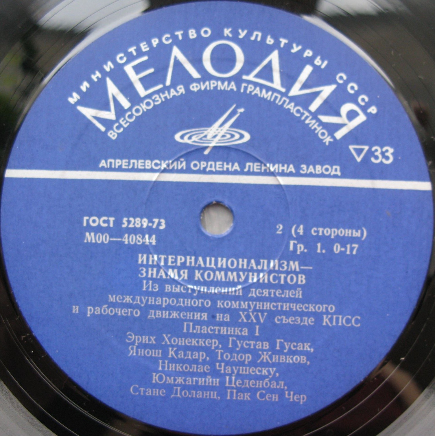 Интернационализм - знамя коммунистов. Из выступления деятелей международного коммунистического и рабочего движения на XXV съезде КПСС