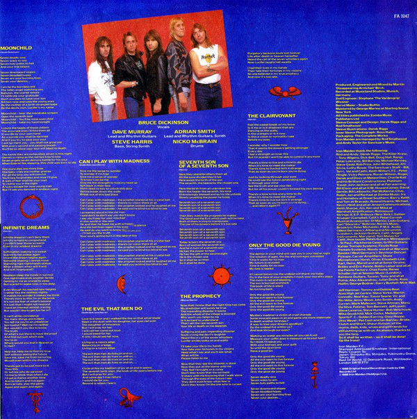 IRON MAIDEN «Seventh Son Of A Seventh Son» (запись 1988г.)