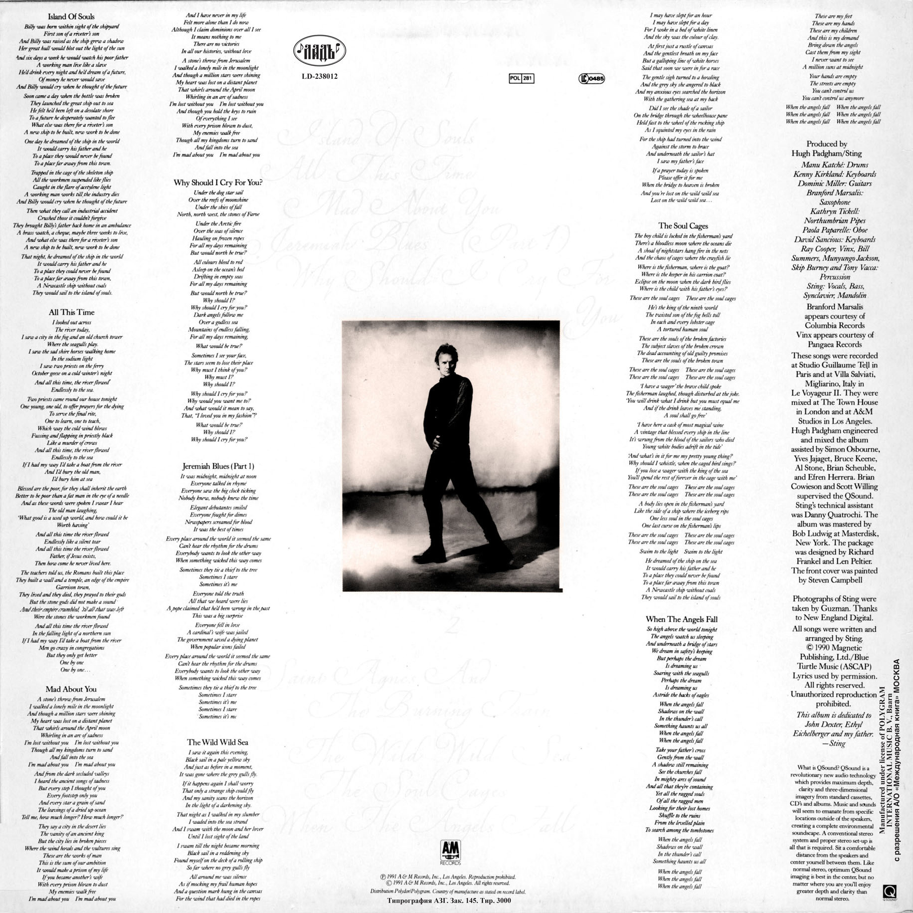 STING «The Soul Cages»