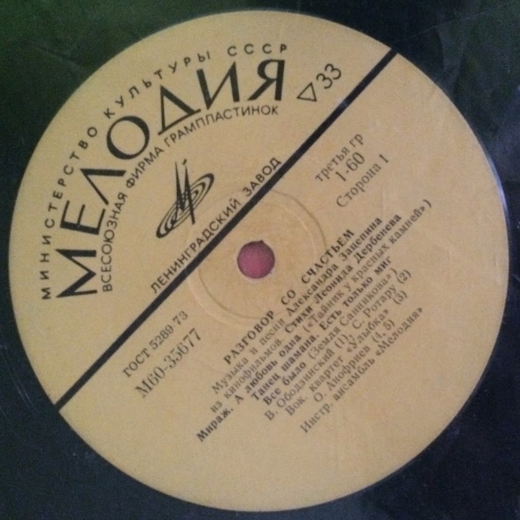 Александр Зацепин. Разговор со счастьем. Песни из кинофильмов