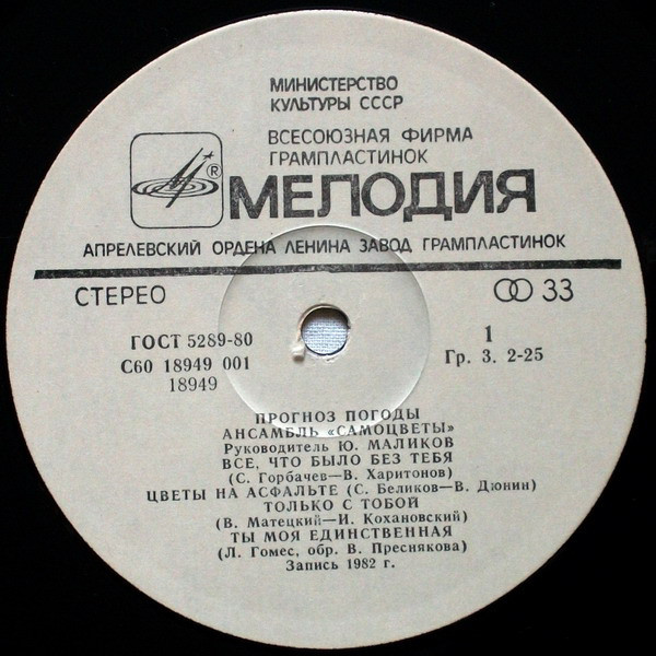 Ансамбль "Самоцветы" - Прогноз погоды