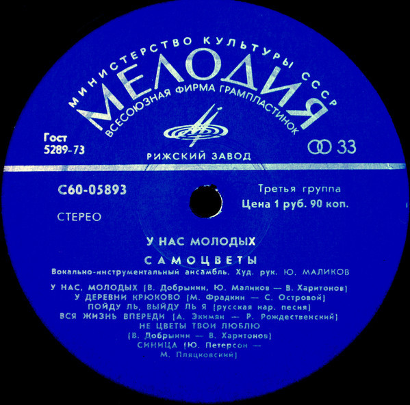 ВИА «Самоцветы». У нас, молодых