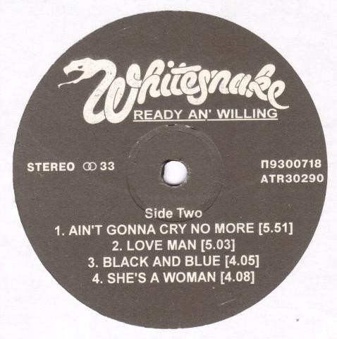 WHITESNAKE. Ready An' Willing